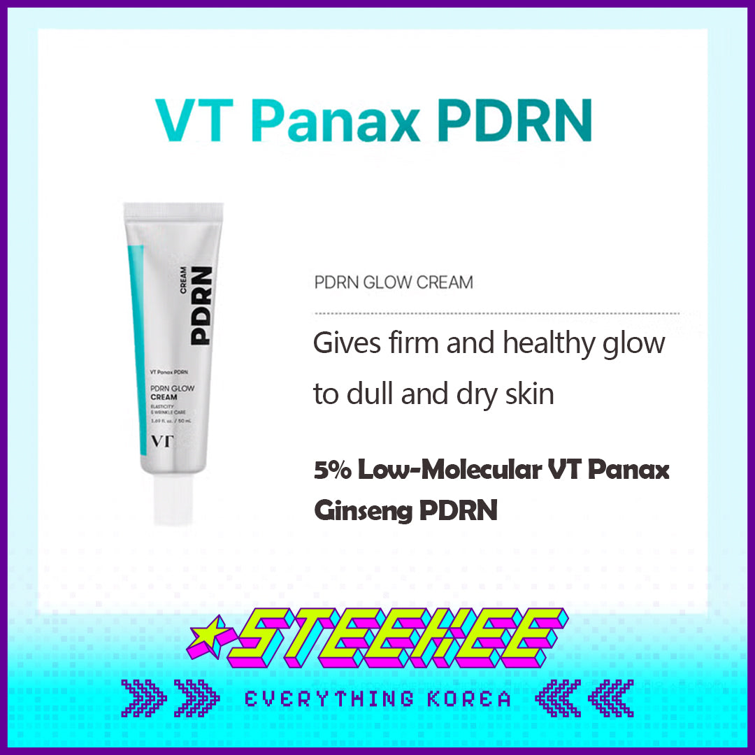 Daiso VT PDRN Radiance Renewal Glow Cream 50ml by Steekee Korea 4381