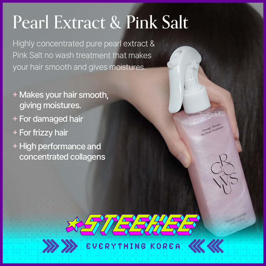 GROWUS No-Wash Damage Repair Improvement Frizzy Treatment Hair Conditioner Spray 250ml by Steekee Korea 4387