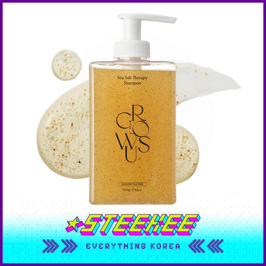 GROWUS Sea Salt Mineral Deep Cleansing Oil Control Tough Hair Shampoo 500g by Steekee Korea 4391