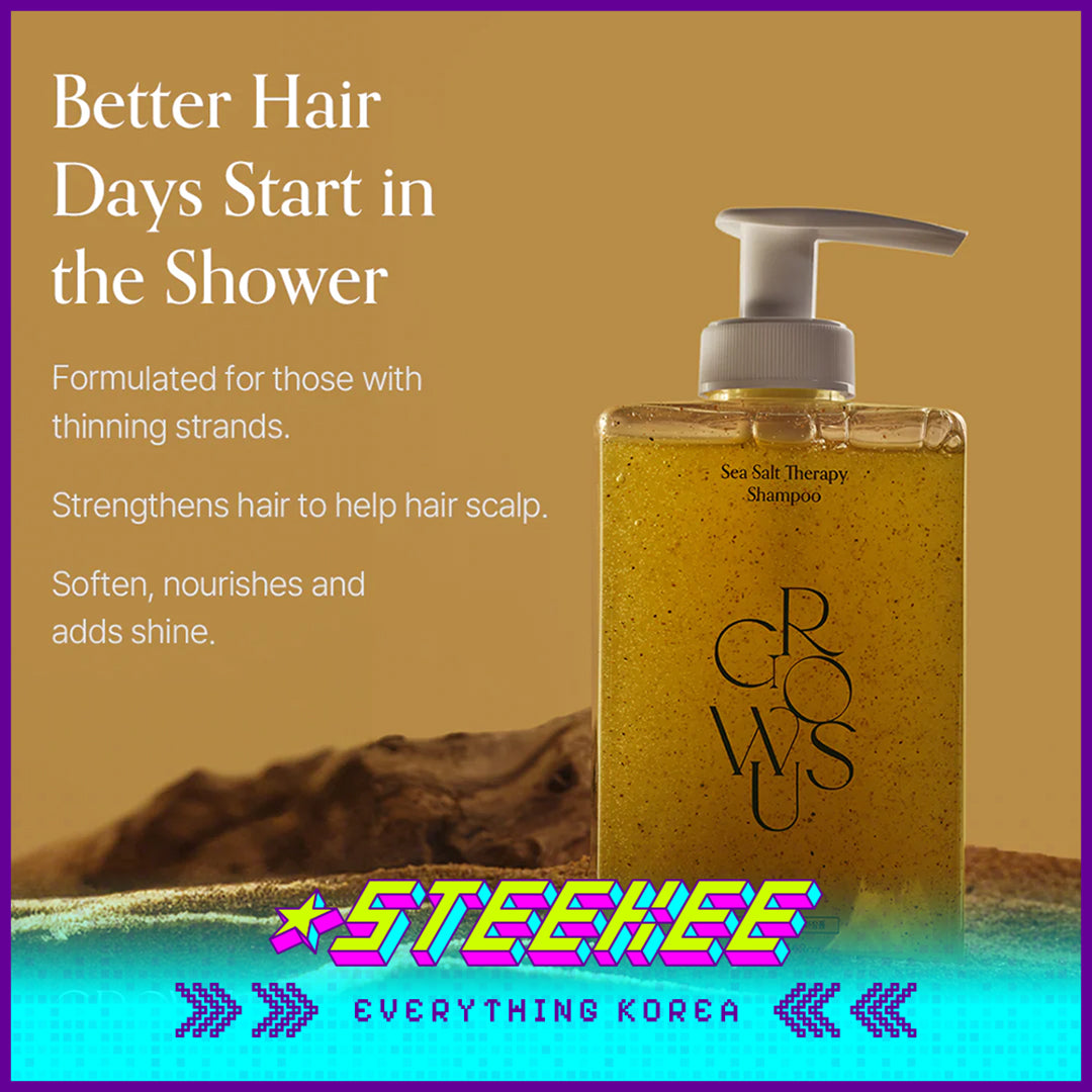 GROWUS Sea Salt Mineral Deep Cleansing Oil Control Tough Hair Shampoo 500g by Steekee Korea 4391