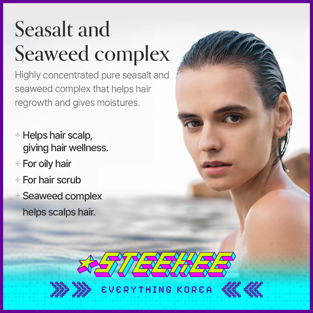 GROWUS Sea Salt Mineral Deep Cleansing Oil Control Tough Hair Shampoo 500g by Steekee Korea 4391