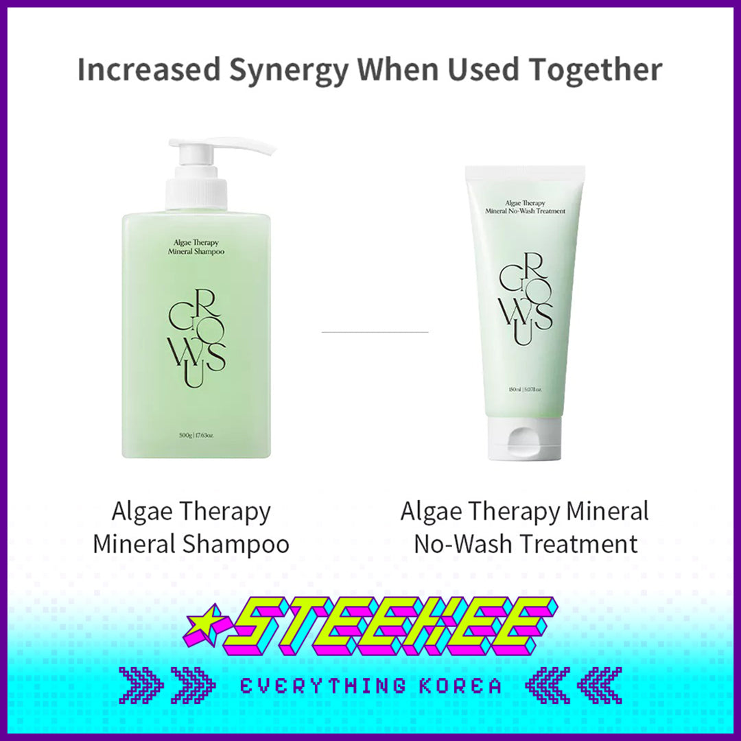 GROWUS Deep Sea Hydrating Repair Algae Therapy Mineral Shampoo 500g by Steekee Korea 4394