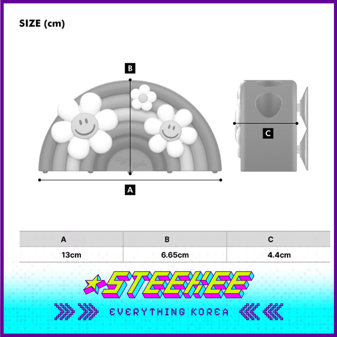 Wiggle Wiggle Rainbow Smile Suction-Cup Toothbrush Holder by Steekee Korea 4402