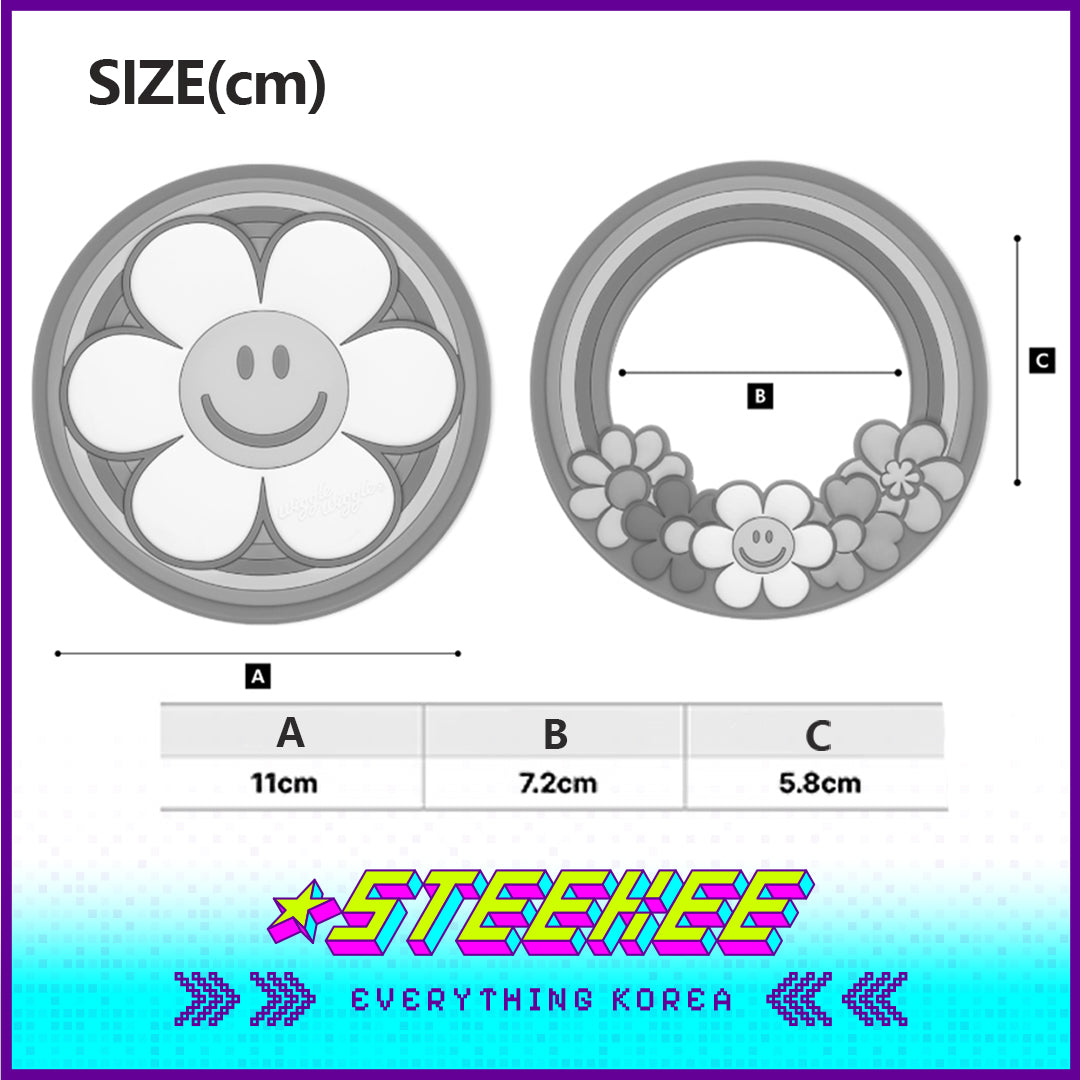 Wiggle Wiggle Cute Round Portable Handheld Mirror by Steekee Korea 4406