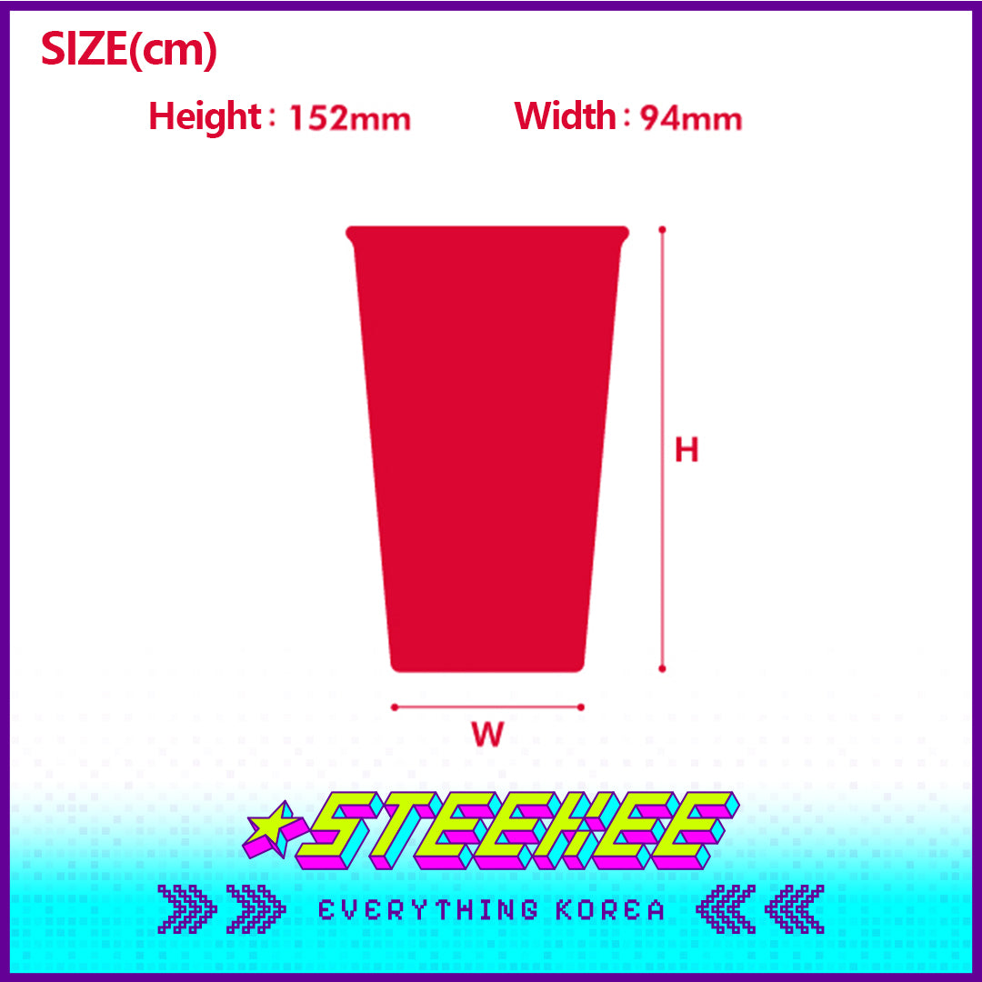 Wiggle Wiggle X Glasslock Co-Branded Glass Cup Set of 2 by Steekee Korea 4413