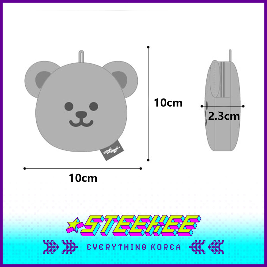 Wiggle Wiggle Coin Purse Keychain Pendant Accessory by Steekee Korea 4438