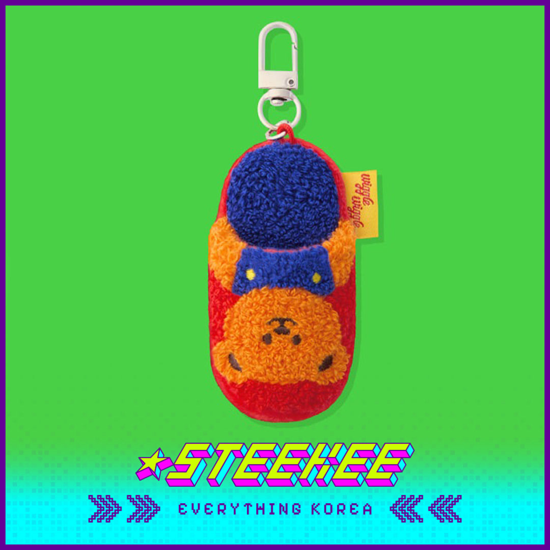Wiggle Wiggle Mini Slippers Plush Keychain Pendant Accessories by Steekee Korea 4440