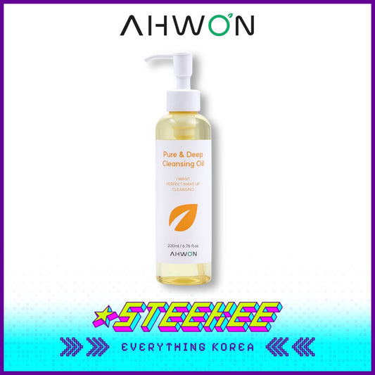 AHWON Pure Deep Cleansing Oil Makeup Remover 200ml by Steekee Korea 4452