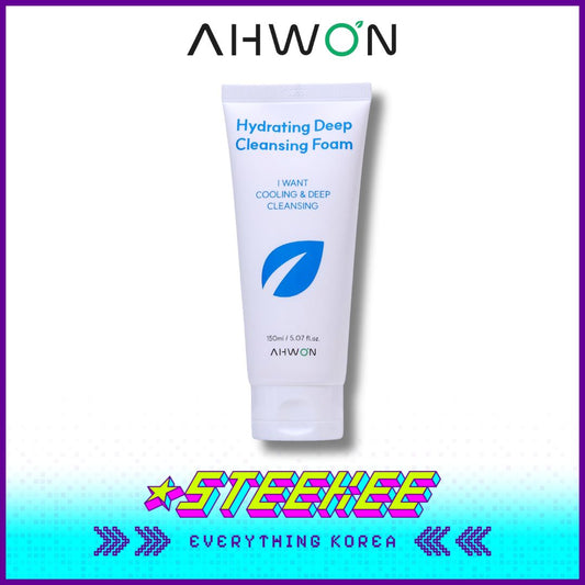 AHWON Hydrating Deep Cleansing Foam 150ml by Steekee Korea 4454