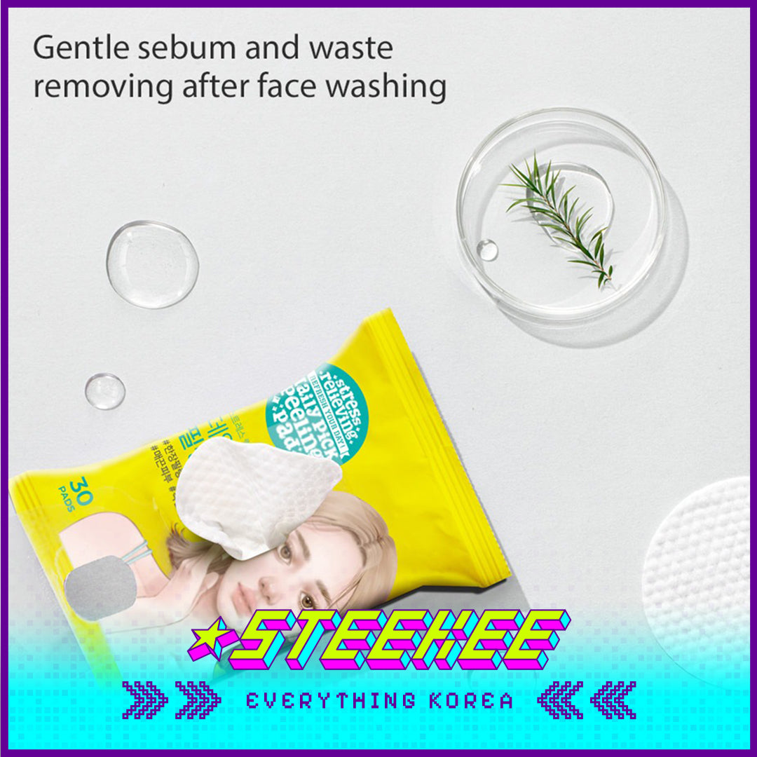 Ariul Stress Relieving Soothing Exfoliating Moisturizing Cotton Peeling Pads Set of 3 by Steekee Korea 4456