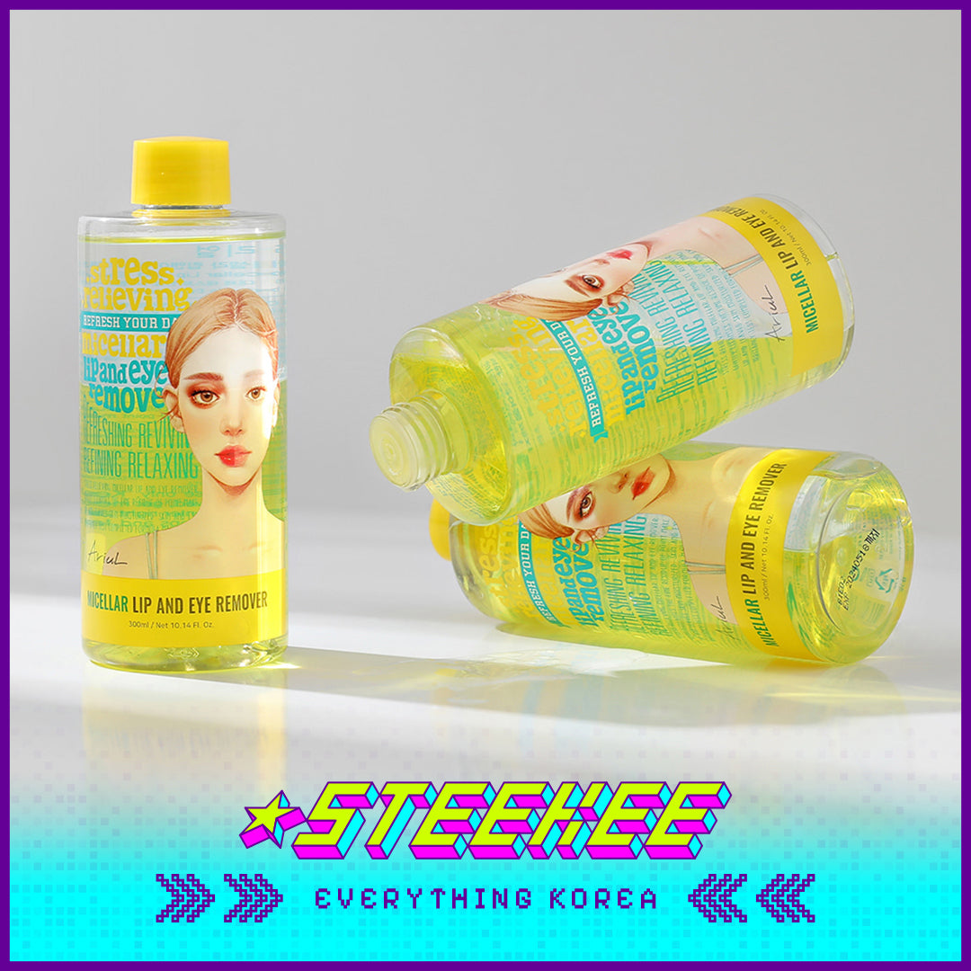 Ariul Soothing Gentle Micellar Eye and Lip Makeup Remover for Sensitive Skin 300ml by Steekee Korea 4459