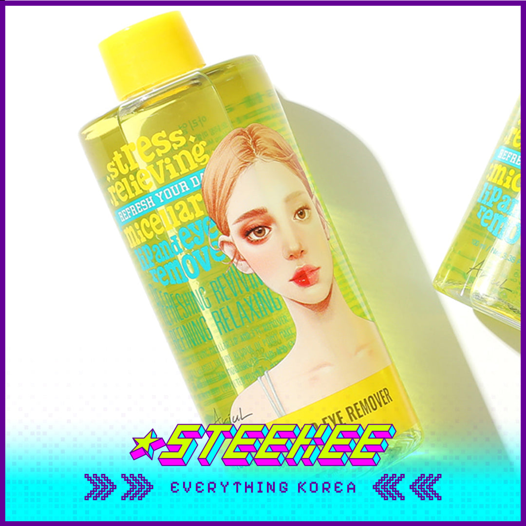 Ariul Soothing Gentle Micellar Eye and Lip Makeup Remover for Sensitive Skin 300ml by Steekee Korea 4459