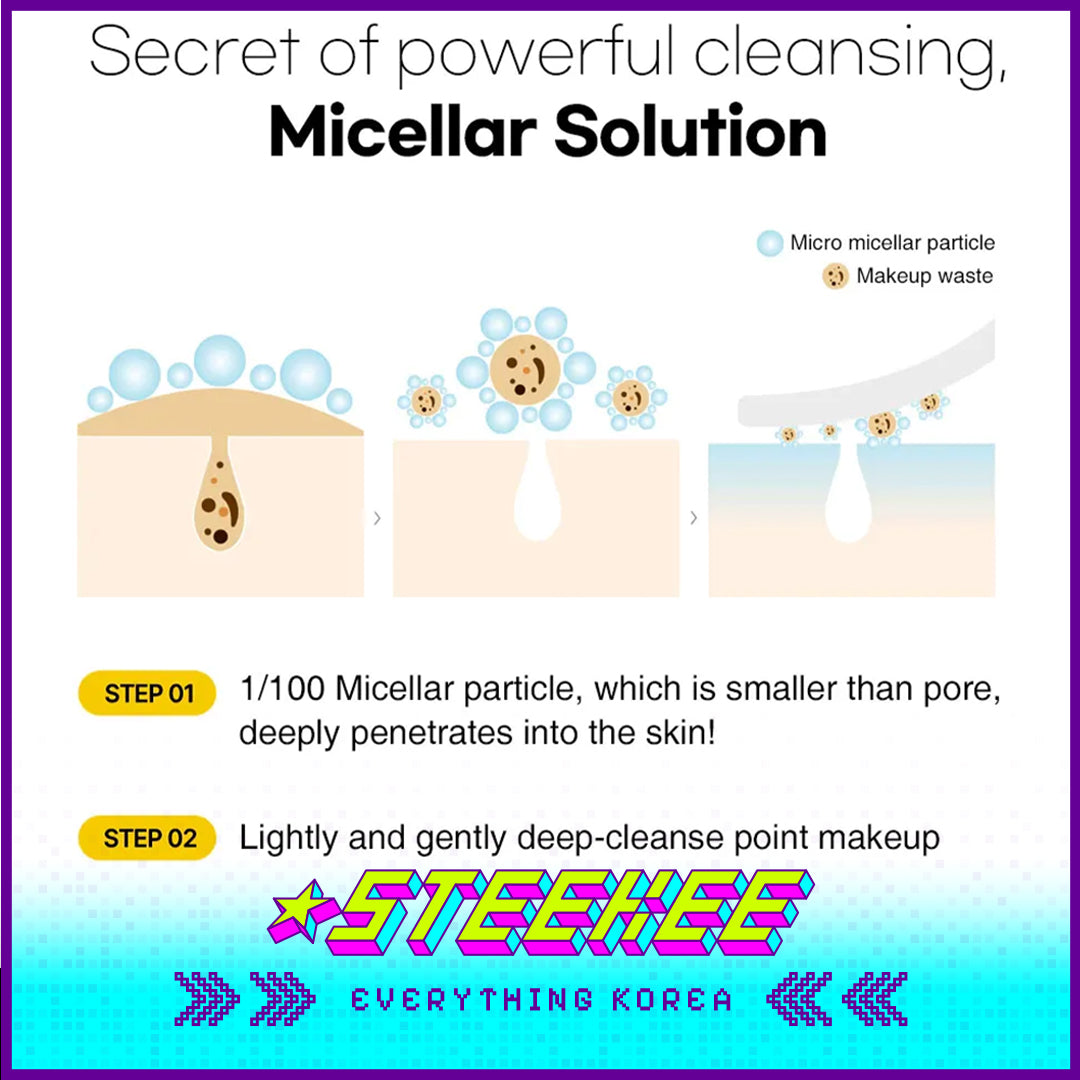 Ariul Soothing Gentle Micellar Eye and Lip Makeup Remover for Sensitive Skin 300ml by Steekee Korea 4459