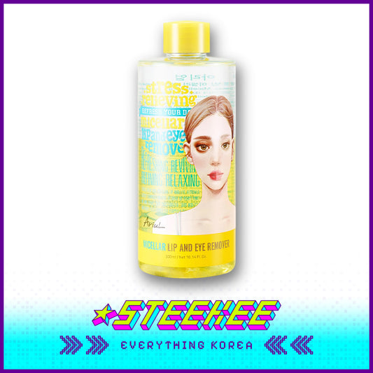 Ariul Soothing Gentle Micellar Eye and Lip Makeup Remover for Sensitive Skin 300ml by Steekee Korea 4459