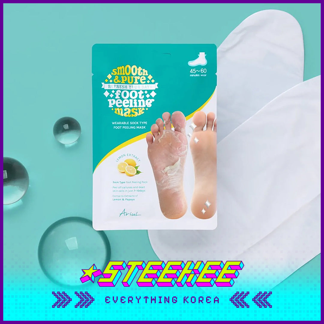 Ariul Silky Pure Exfoliating Foot Peeling Mask Set of 2 by Steekee Korea 4460
