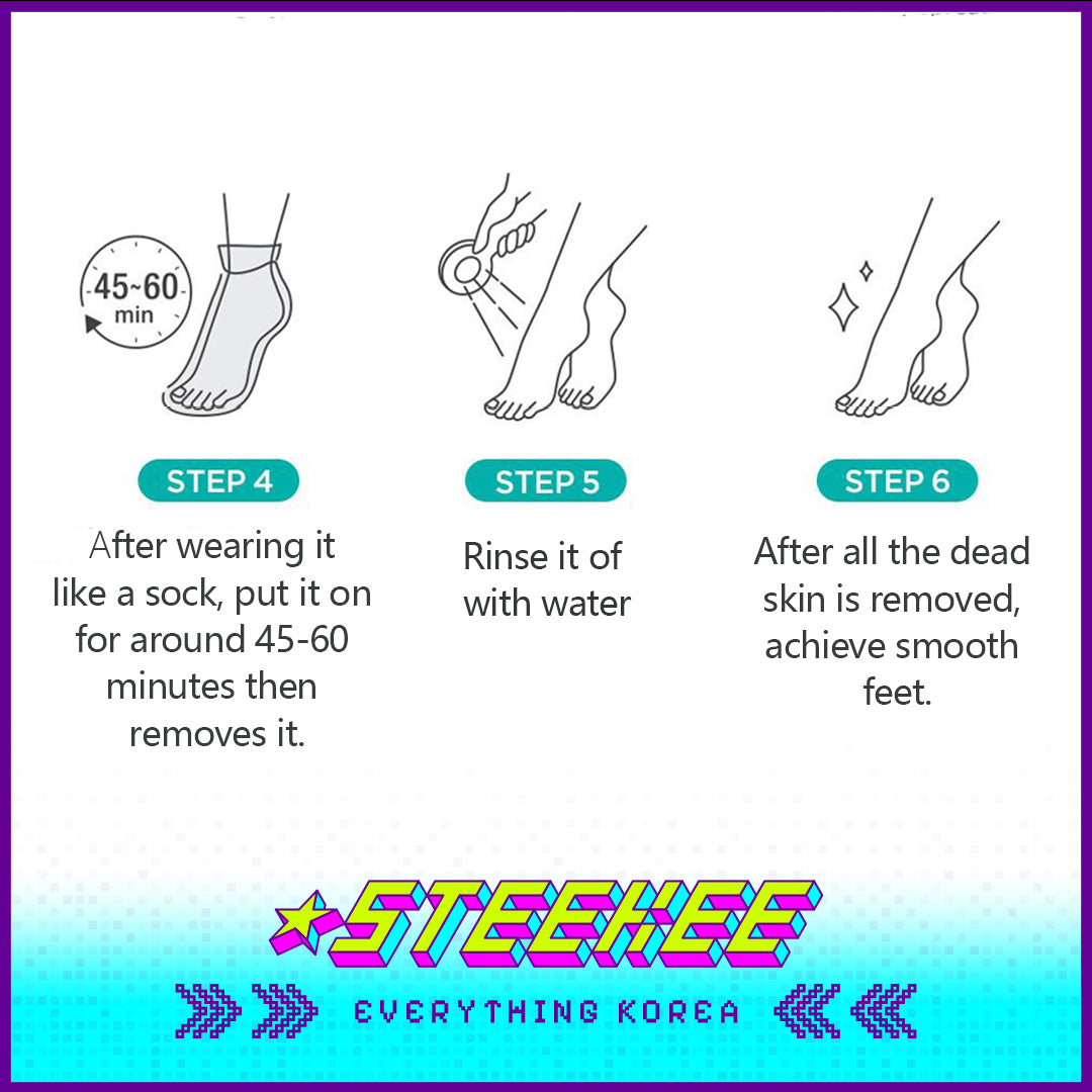 Ariul Silky Pure Exfoliating Foot Peeling Mask Set of 2 by Steekee Korea 4460