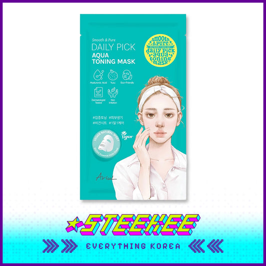 Ariul Smooth Pure Daily Pick Hydrating Moisturizing Renewing Aqua Toning Mask 20ml by Steekee Korea 4461