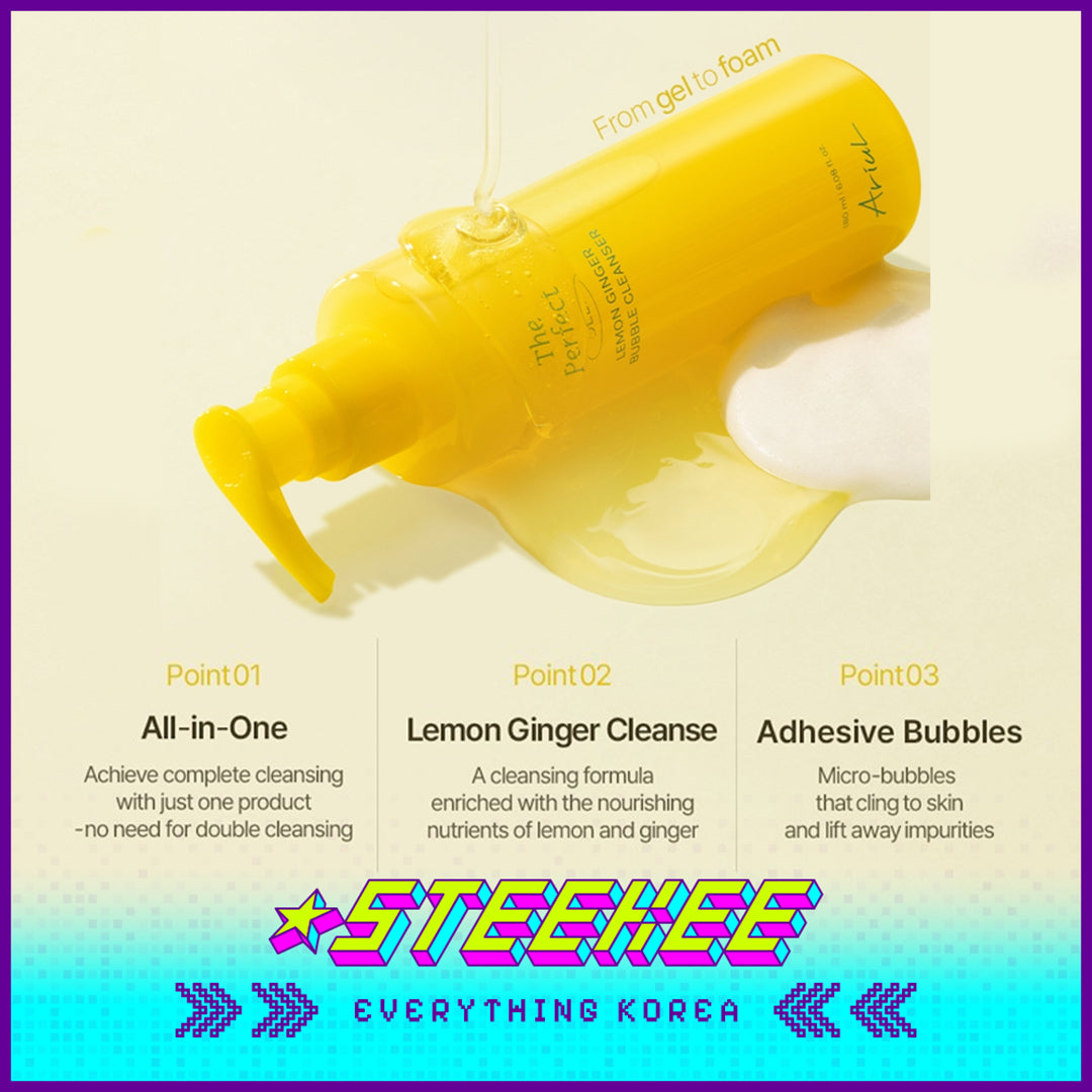 Ariul The Perfect Lemon Ginger Bubble Cleanser 180ml by Steekee Korea 4465