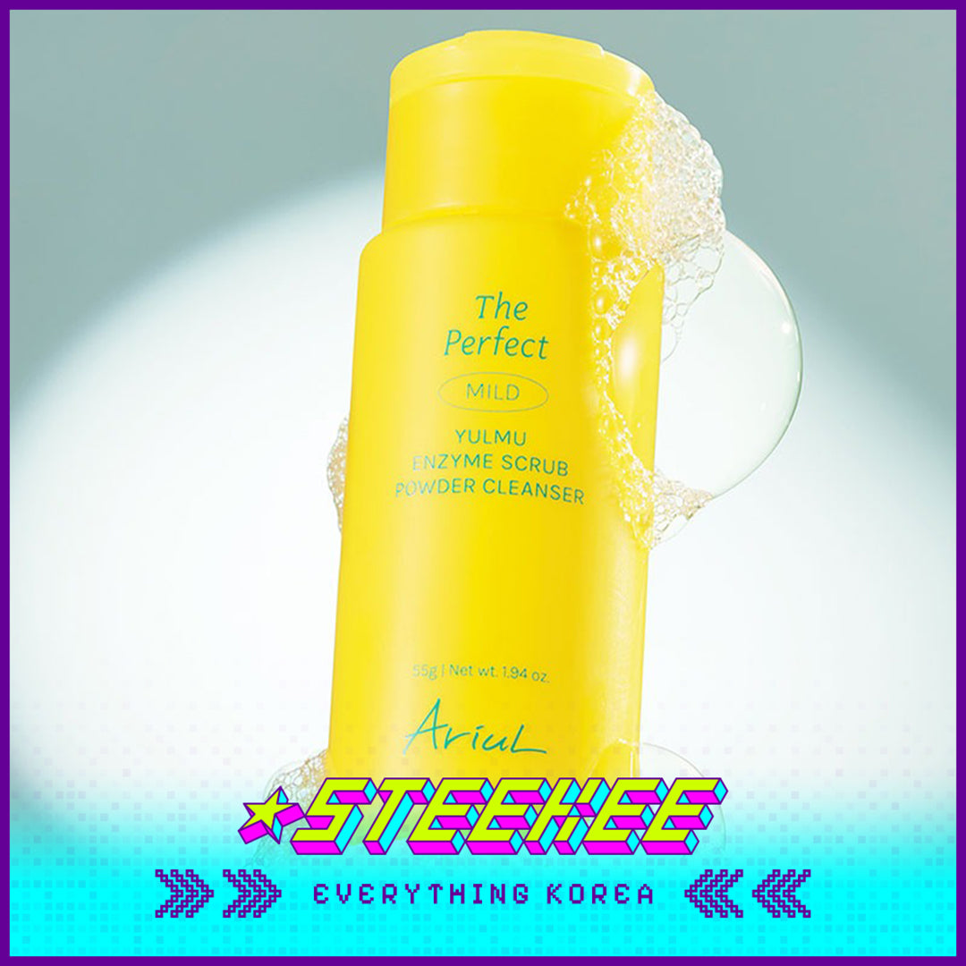 Ariul The Perfect Yulmu Enzyme Scrub Powder Cleanser 55g with Bubble Maker by Steekee Korea 4466