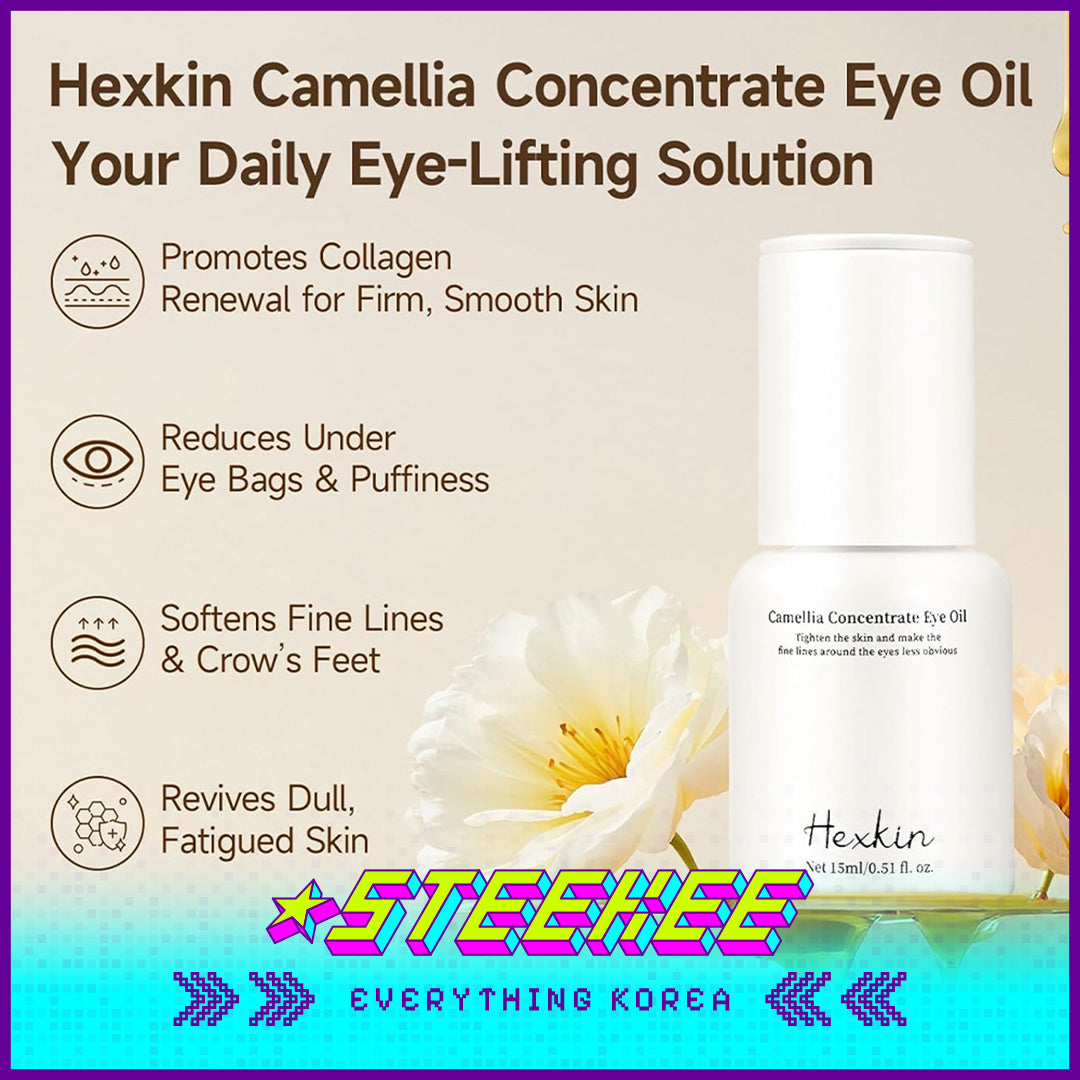 Hexkin Camellia Concentrated Eye Oil 15ml by Steekee Korea 4470