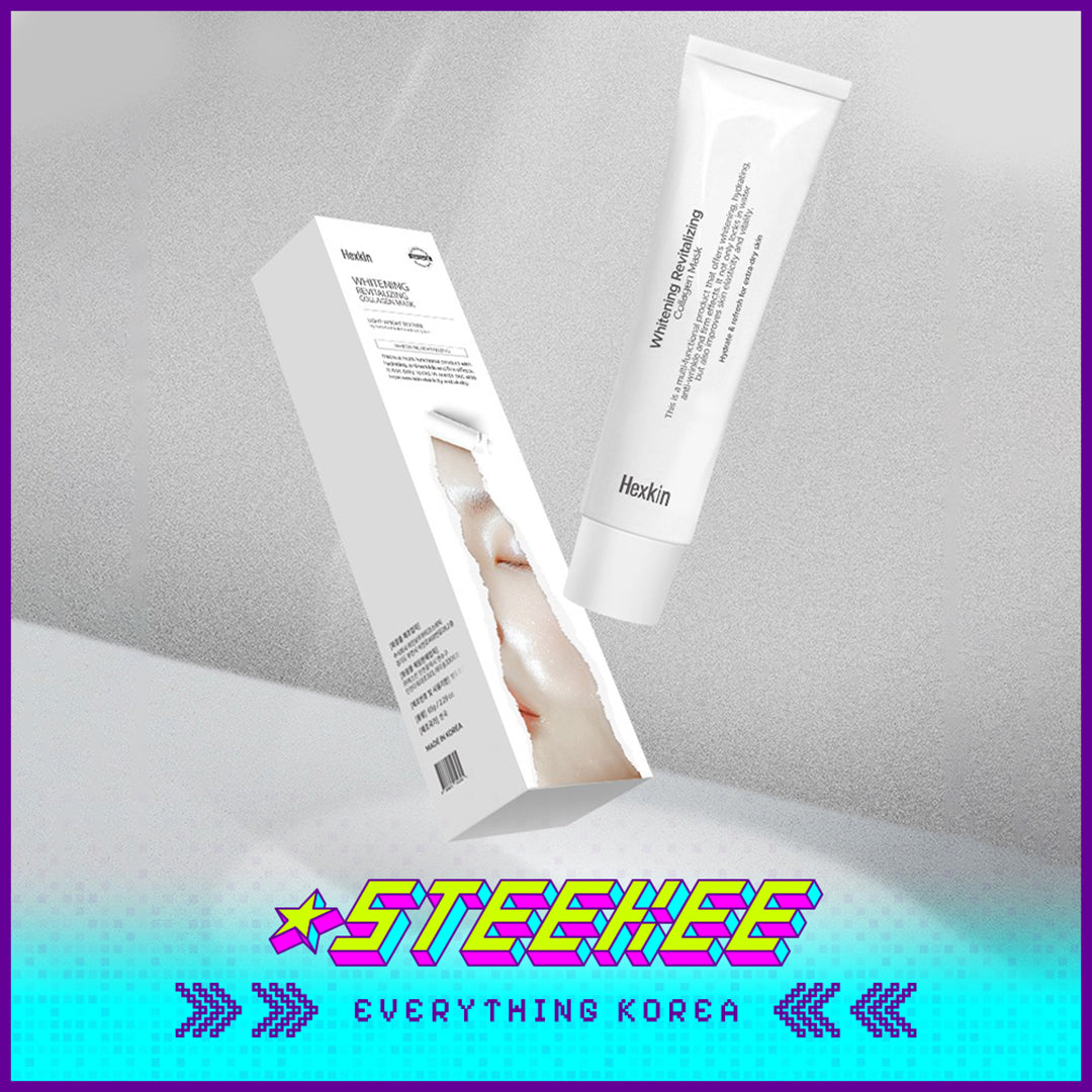 Hexkin Brightening Revitalizing Firming Anti-Wrinkle Collagen Mask 65g by Steekee Korea 4471