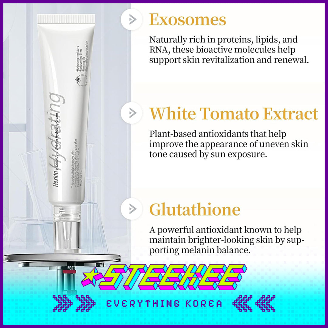 Hexkin Whitening Brightening Anti-Wrinkle Firming Moisture Cream 40ml by Steekee Korea 4472