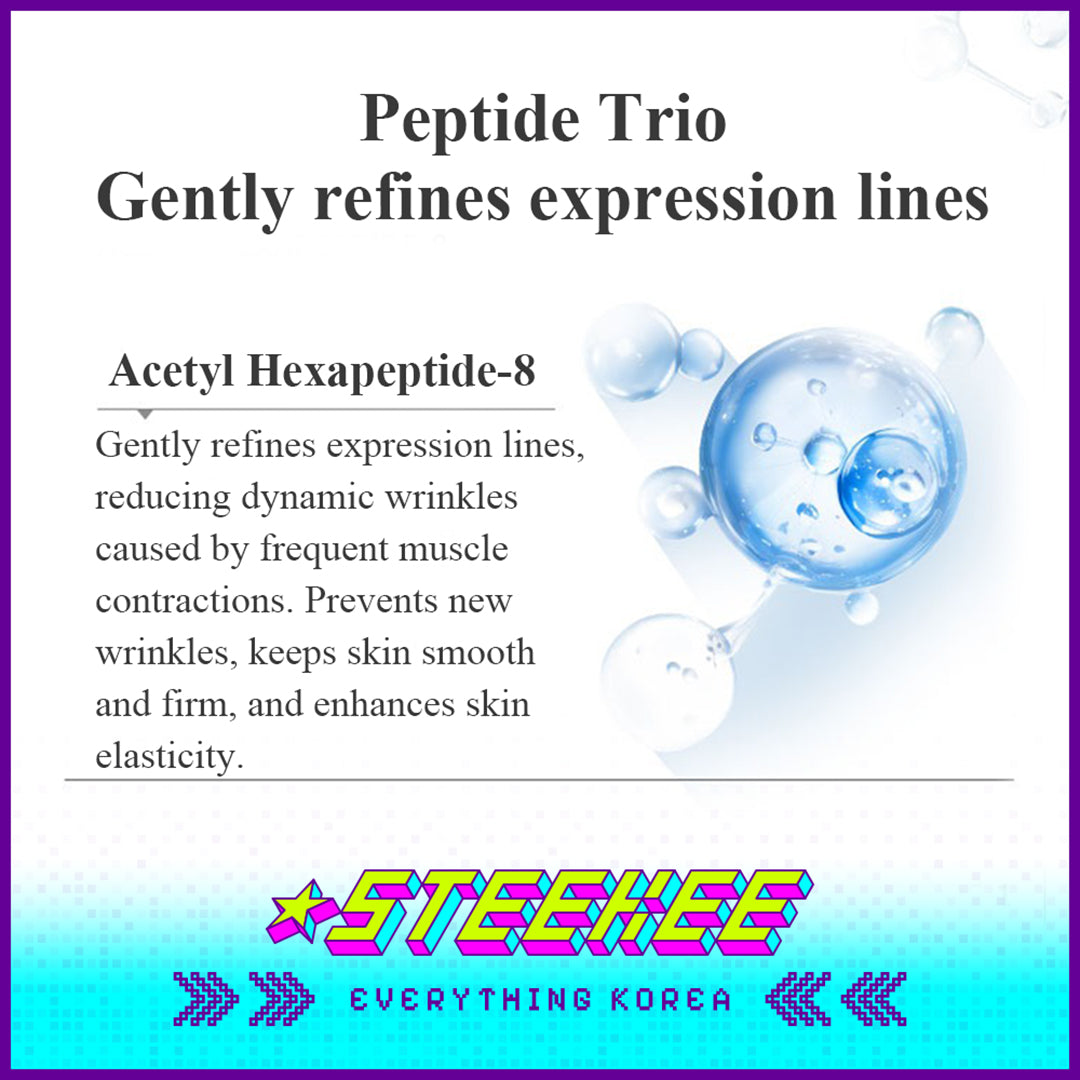 Hexkin Extractive Brightening Hydrating Anti-Wrinkle Firming Peptide Eye Mask 50g Set of 10 by Steekee Korea 4473