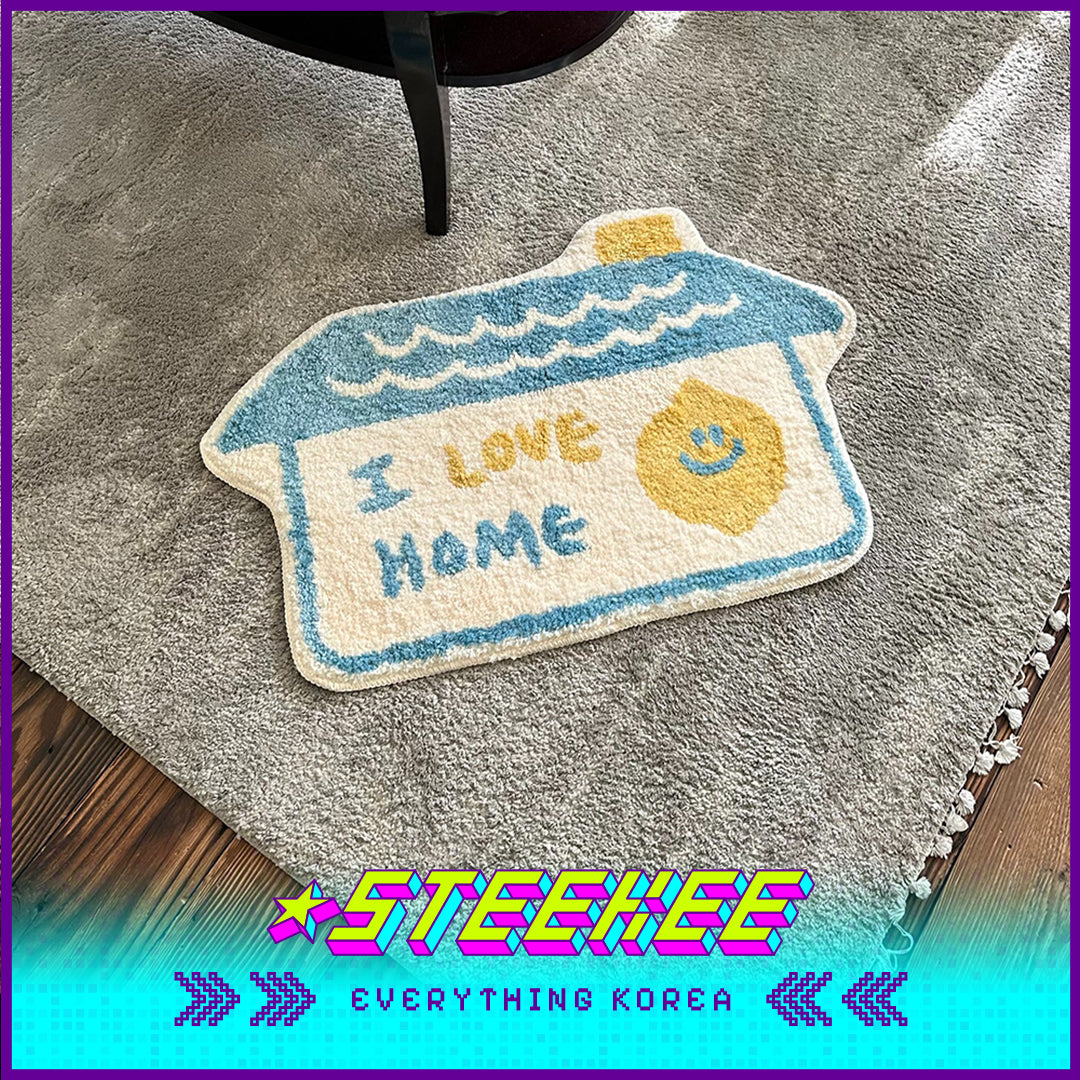 SECOND MORNING House-Shaped Soft Floor Mat Foot Mat by Steekee Korea 4481