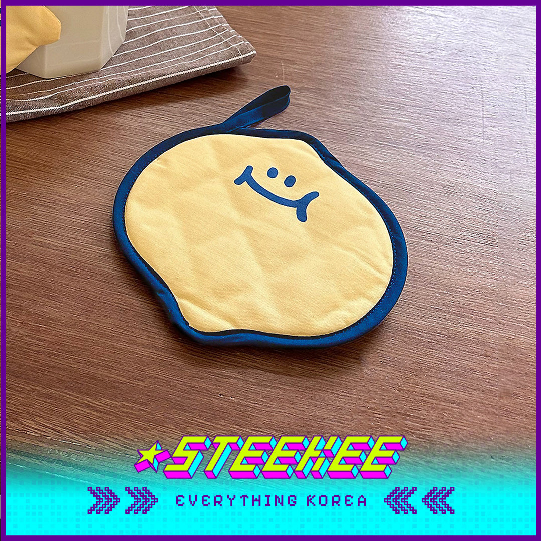 SECOND MORNING Lemon Apple Sweet Potato Shaped Pure Cotton Pot Mat by Steekee Korea 4482