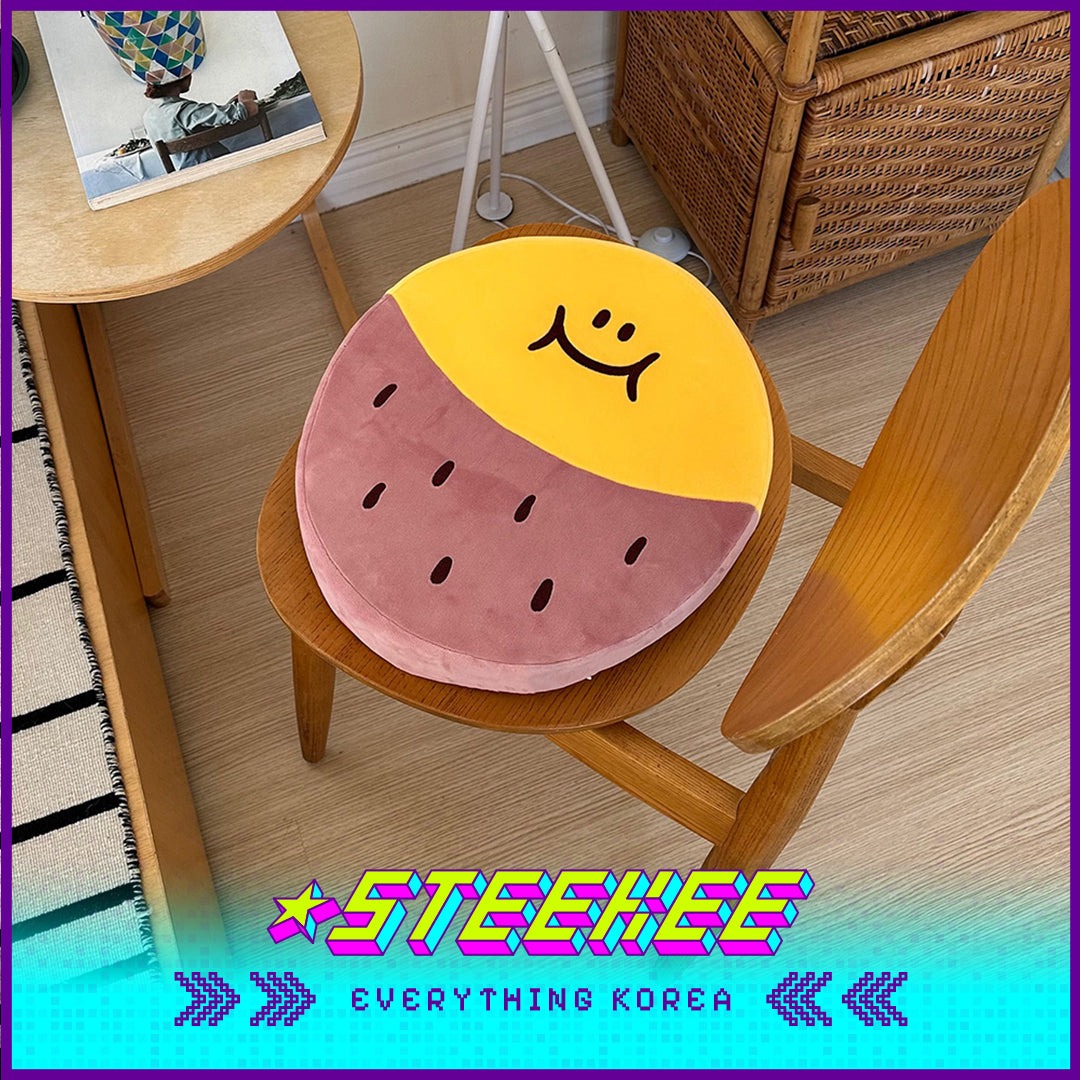 SECOND MORNING Lemon Sweet Potato Shaped Soft Skin-Friendly Cushion by Steekee Korea 4485