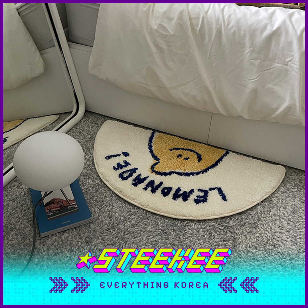 SECOND MORNING Lemon Plush Soft Floor Mat by Steekee Korea 4494