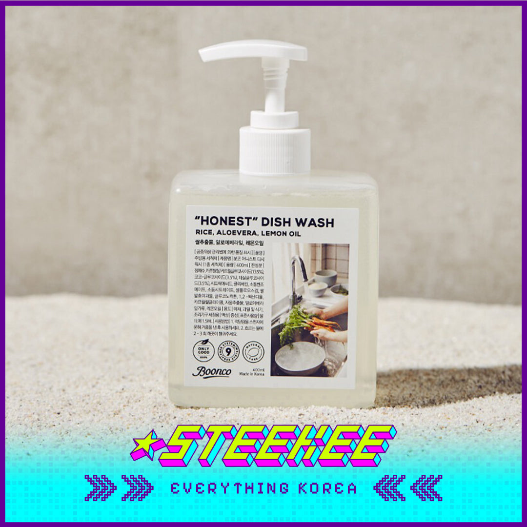 Boonco Vegan Coconut Fruit Vegetable Mild Safe Gentle Dish Wash 400ml Set of 2 by Steekee Korea 4542