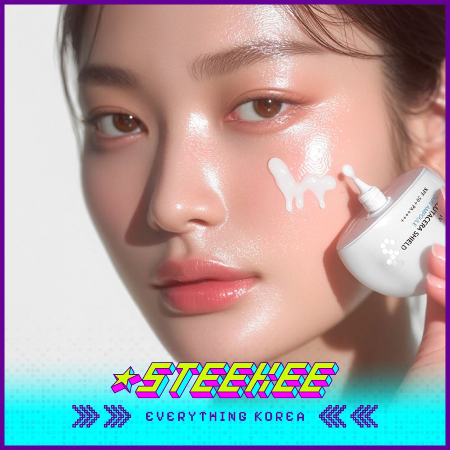 UltraV Glutacera Shield Sun Ampoule 40ml SPF 50+ PA++++ by Steekee Korea 4591