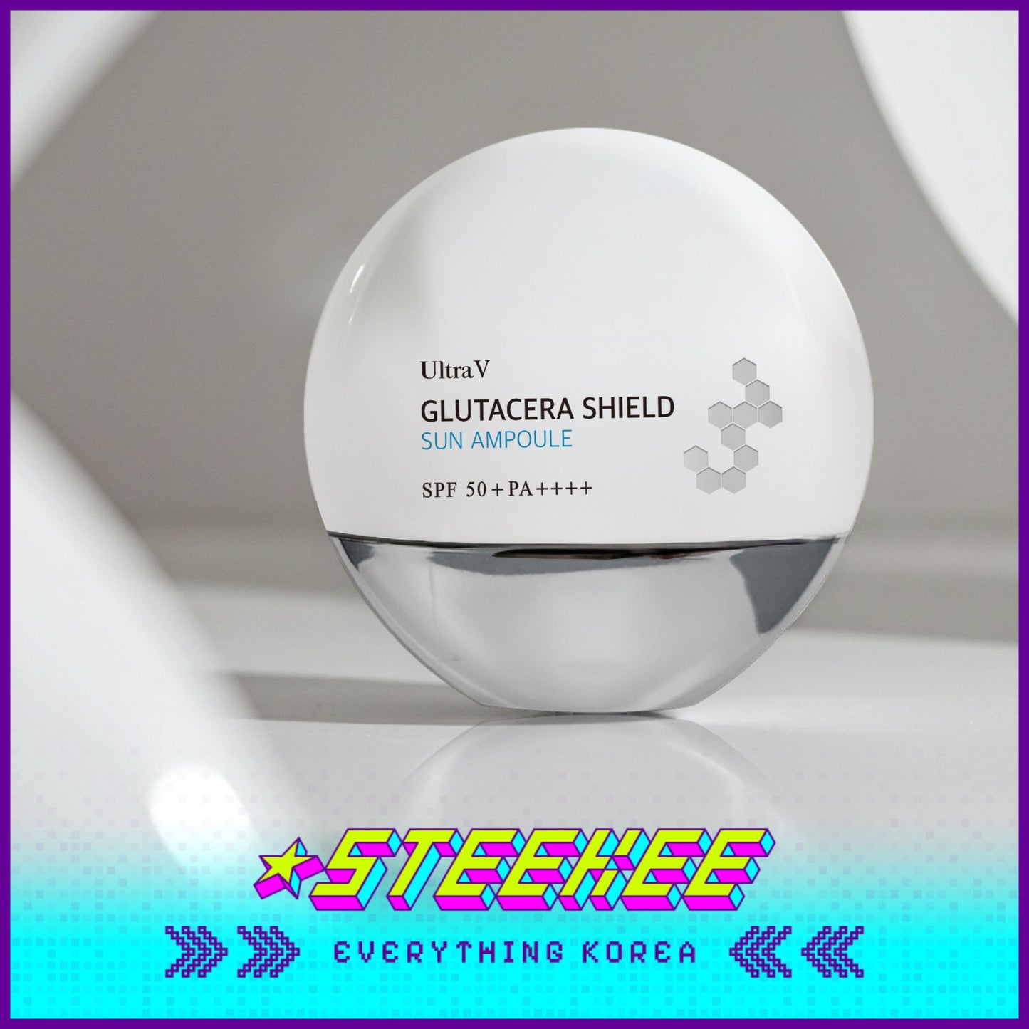 UltraV Glutacera Shield Sun Ampoule 40ml SPF 50+ PA++++ by Steekee Korea 4591