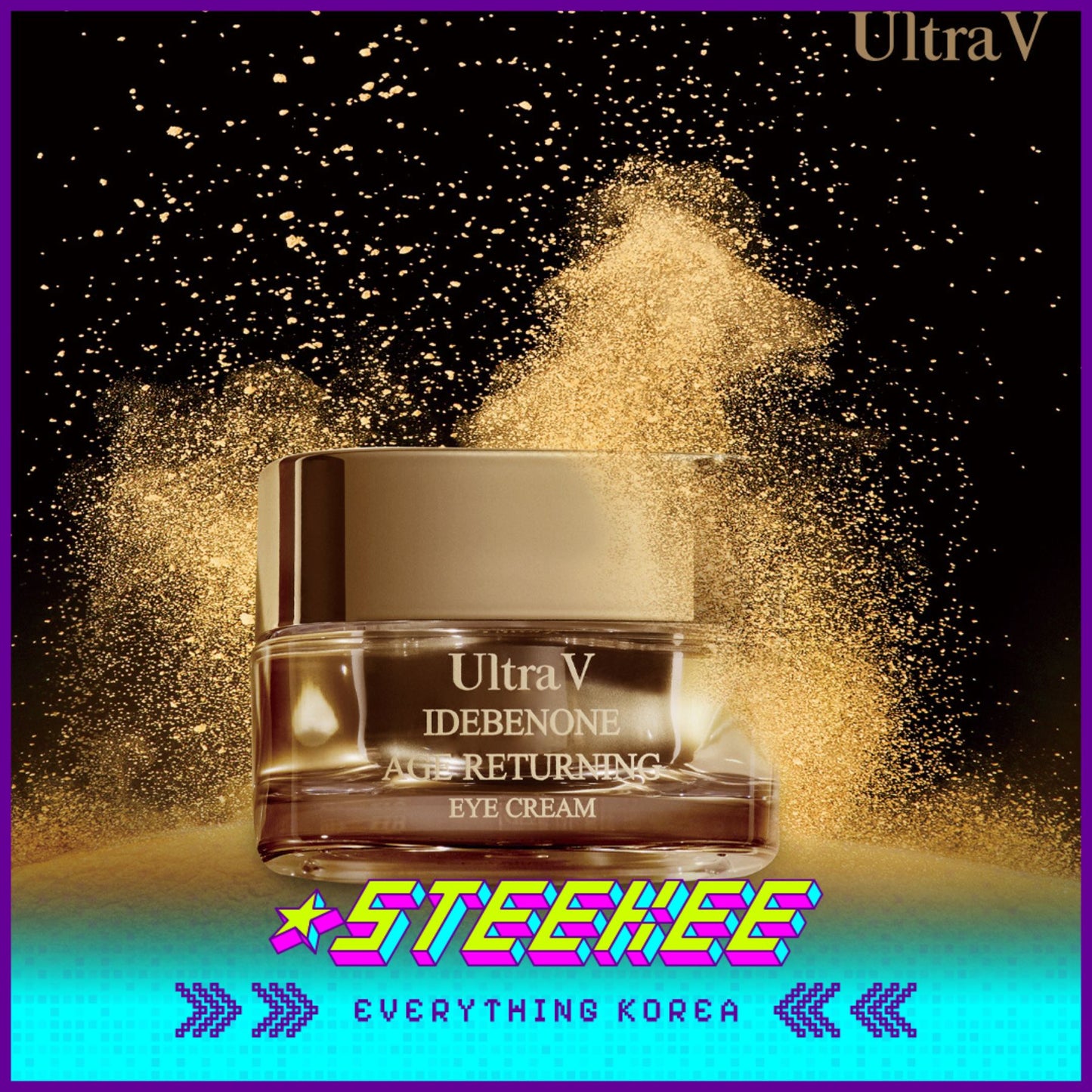 UltraV Idebenone Age-Returning Eye Cream 30ml by Steekee Korea 4595