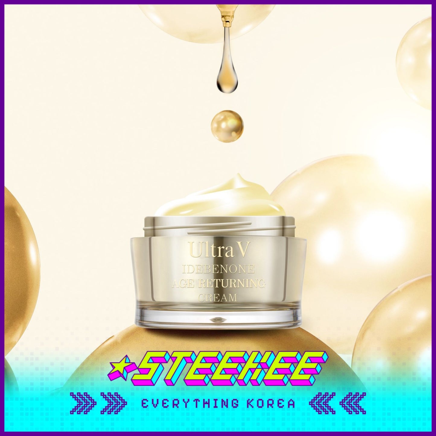 UltraV Idebenone Age-Returning Cream 50ml by Steekee Korea 4596