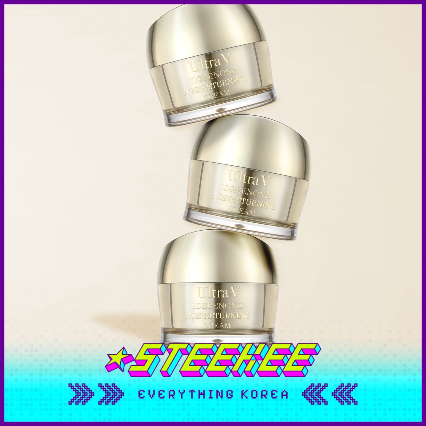 UltraV Idebenone Age-Returning Cream 50ml by Steekee Korea 4596