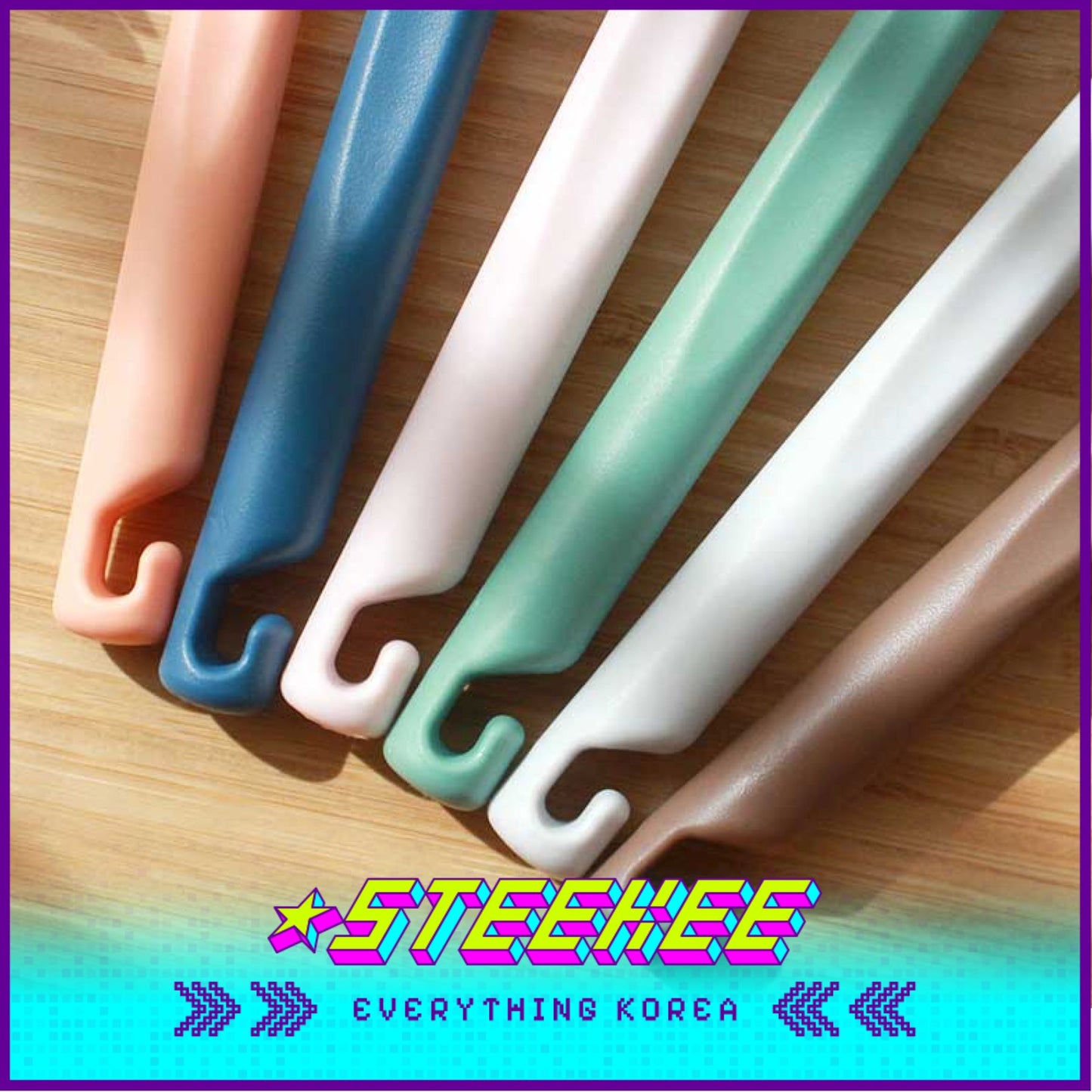 Hibee Long-Wide Brush Baby Bottle Cleaning Tools by Steekee Korea 4601