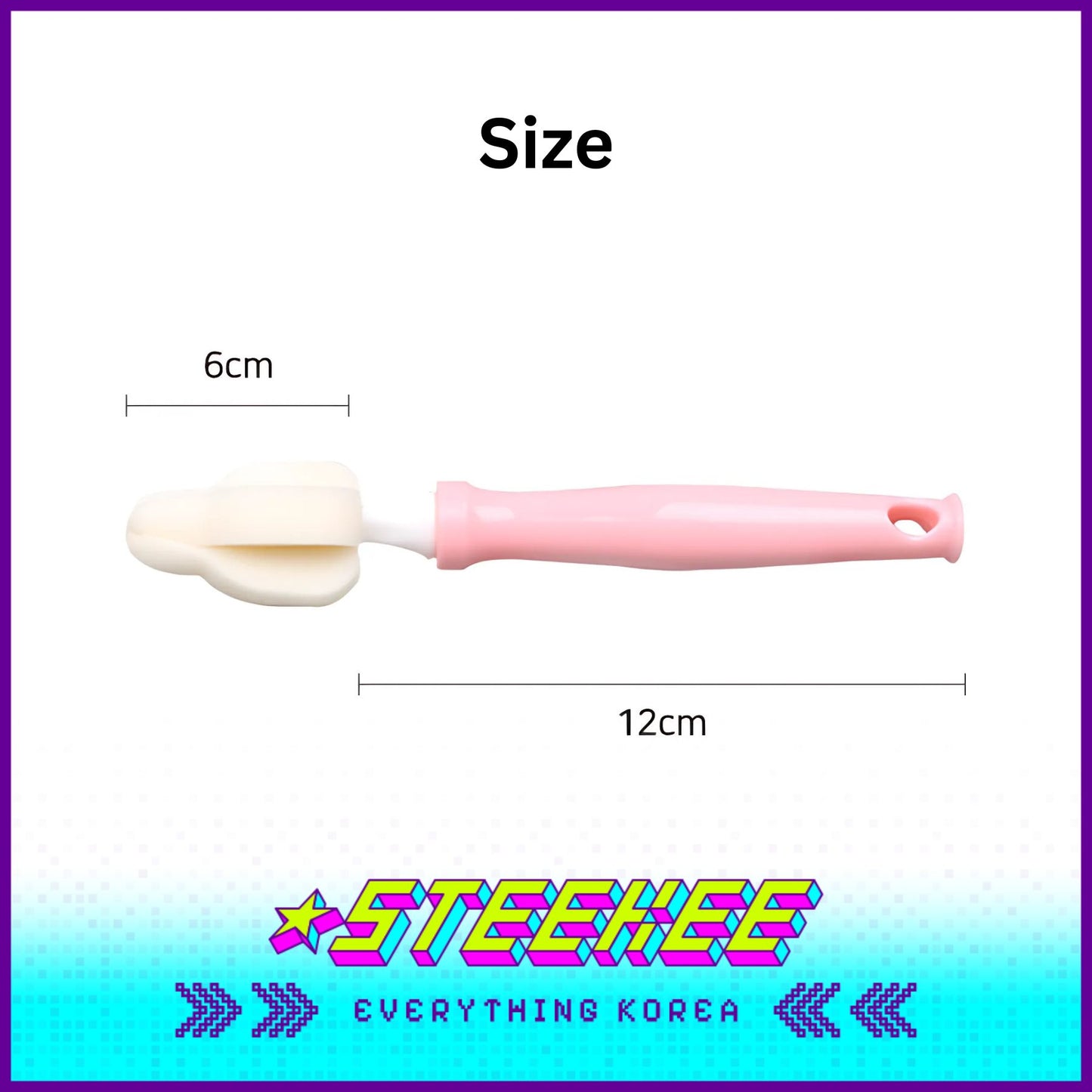 Hibee Filter-Foam Nipple Brush Baby Bottle Cleaning Tools by Steekee Korea 4603
