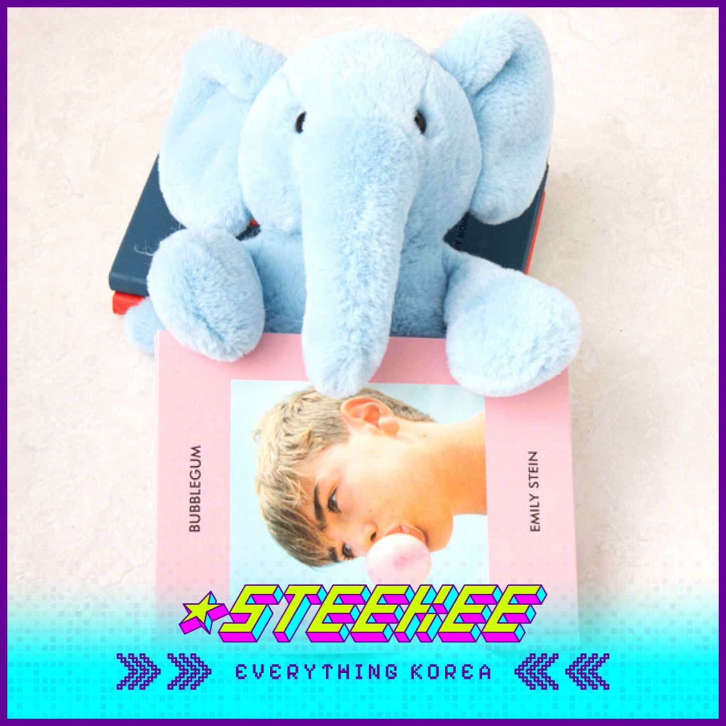 Daiso Cuddly Elephant Comfort Soft Plush Toy Kids by Steekee Korea 2988