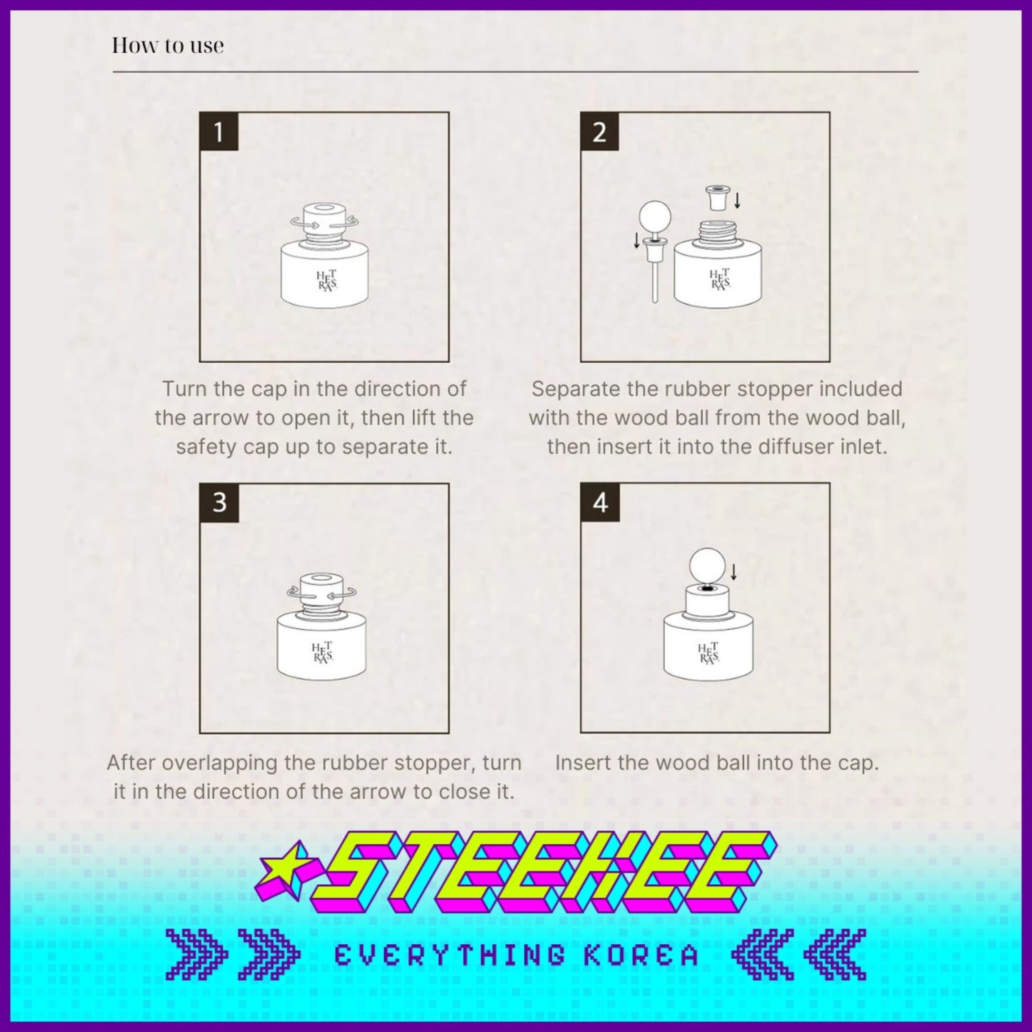 Hetras高级车载芳香疗愈香薰礼盒套装两件套154ml闪奇韩国2468