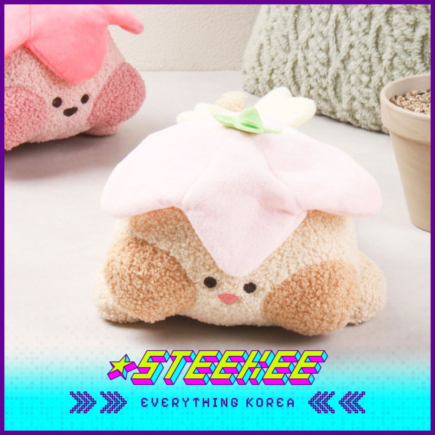 Daiso Chubby Cheek Friends Flying Fairy Soft Comfort Plush Kids Toys by Steekee Korea 2991