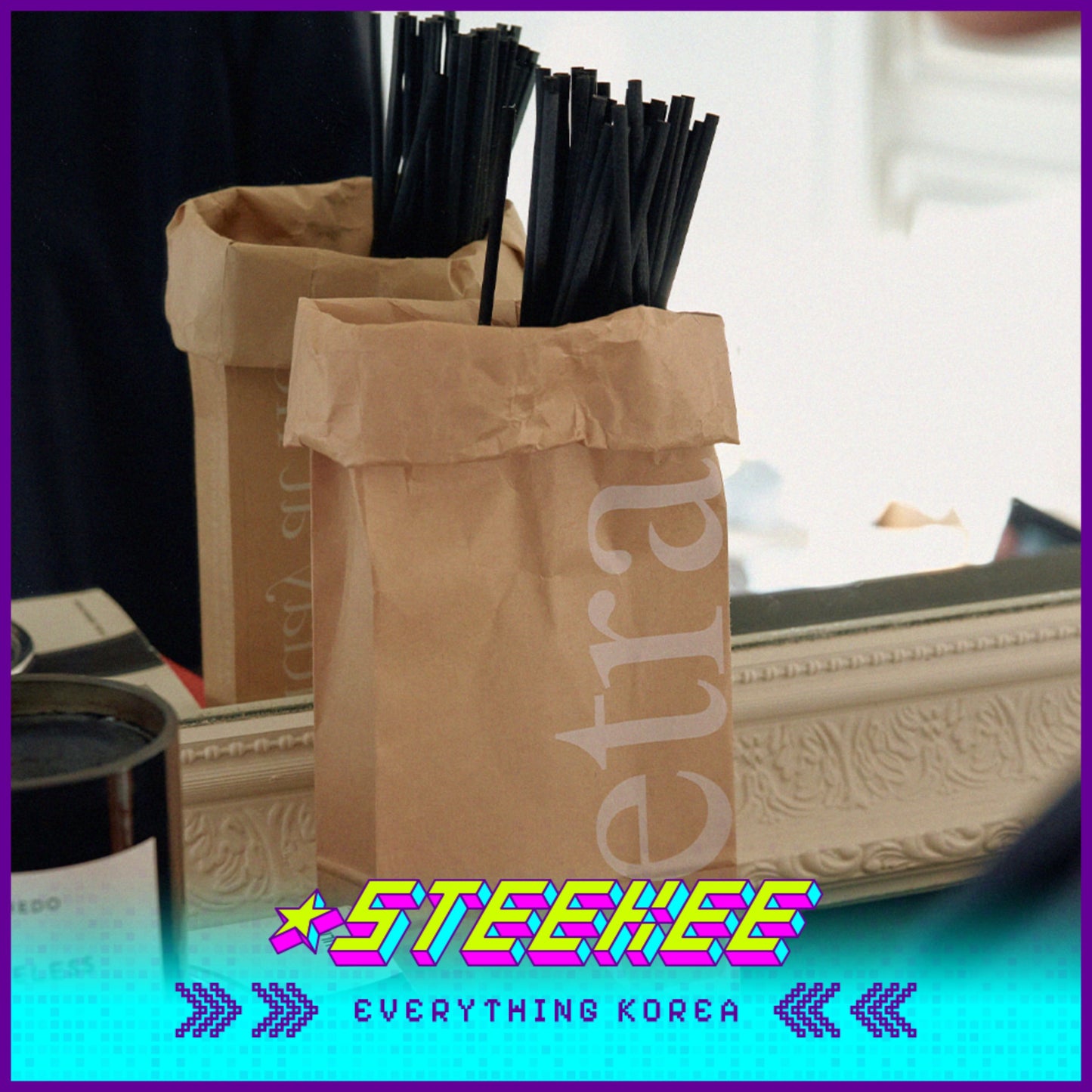 Hetras优质加长香薰扩香棒60支装闪奇韩国2462