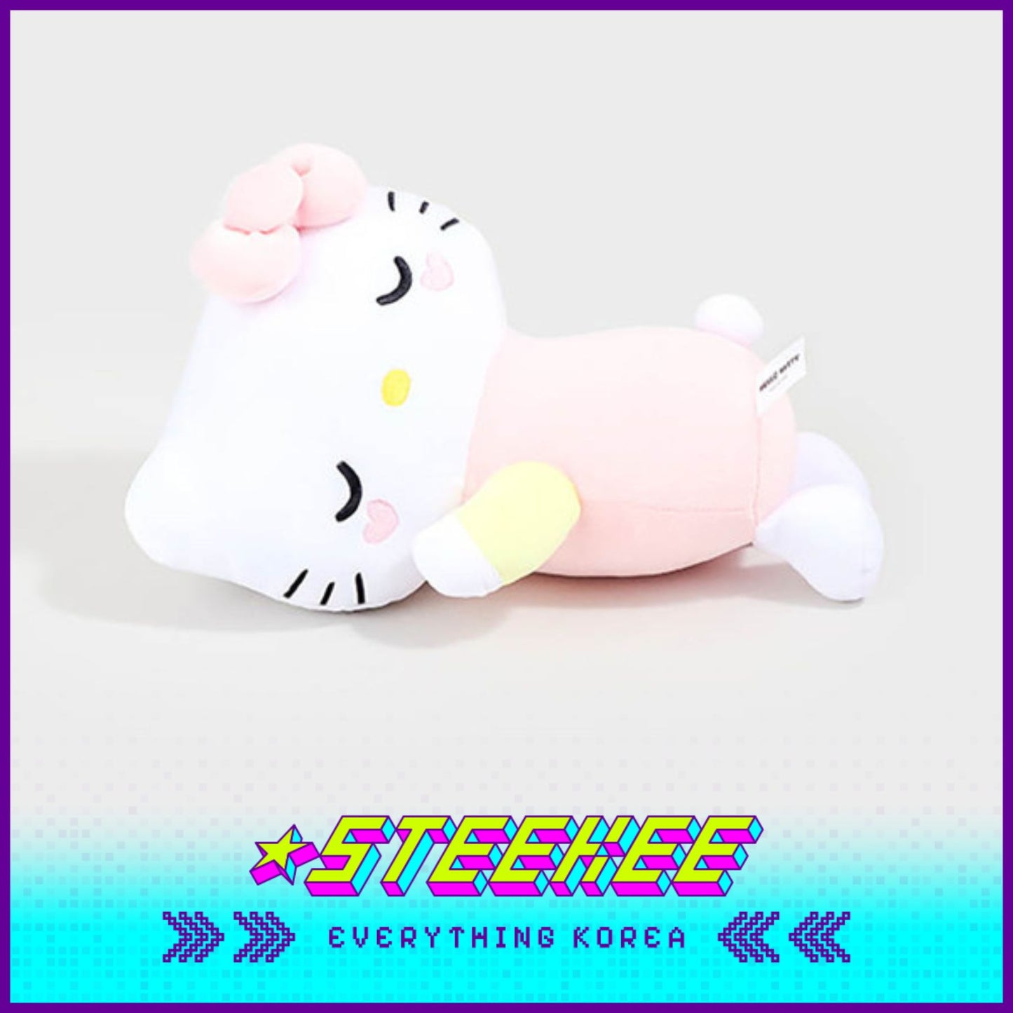 Daiso Hello Kitty Floating Cotton Candy Lying Plush Toys by Steekee Korea 2986