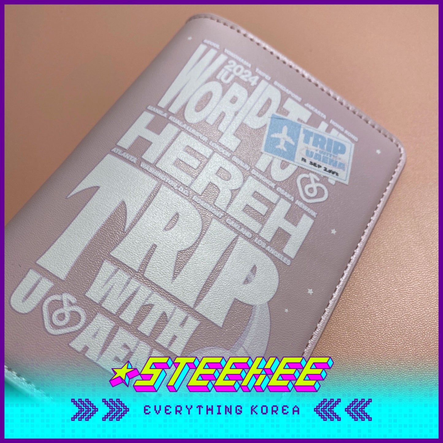 The Winning IU Official MD Tweety Travel Set Passport Cover Luggage Tag by Steekee Korea 2493