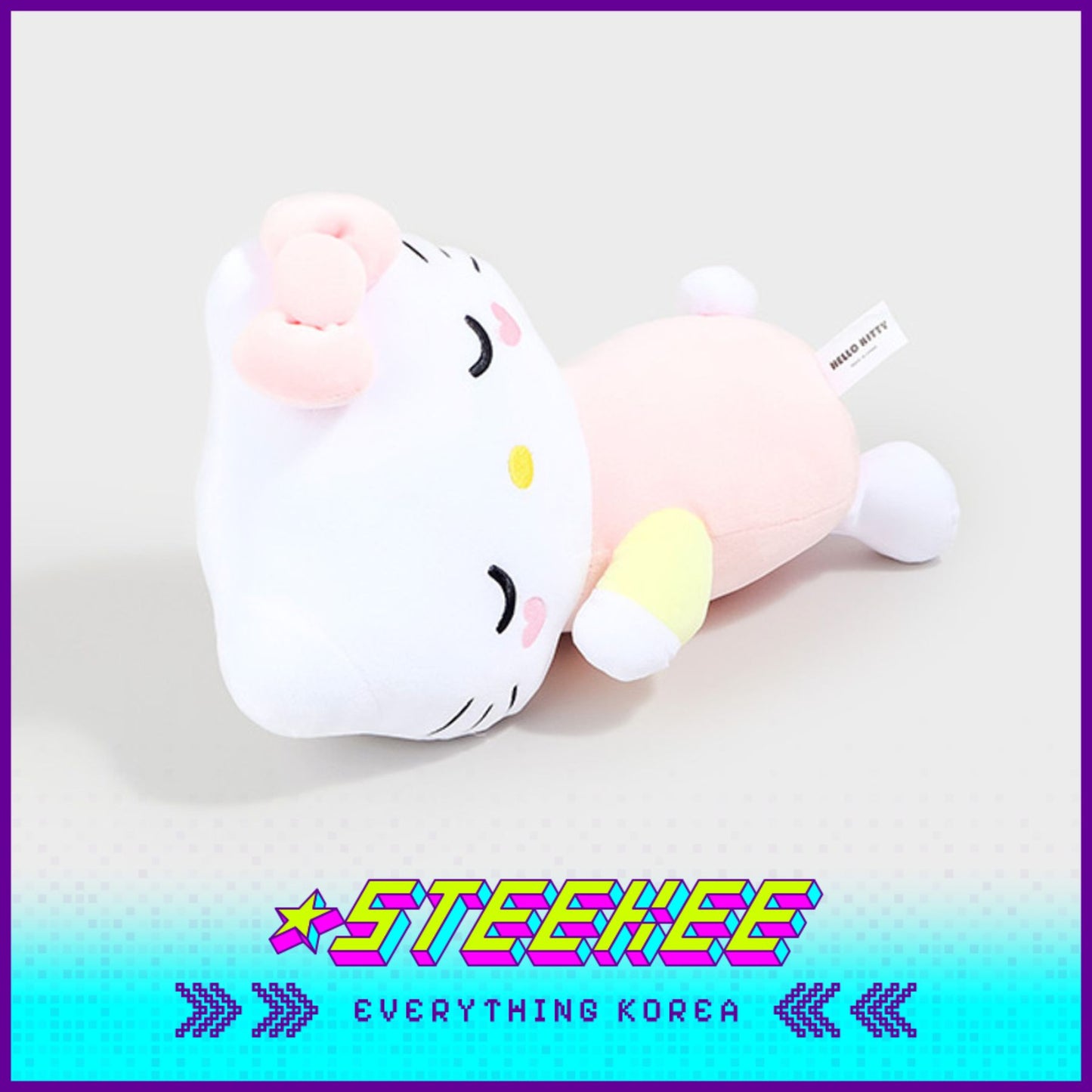 Daiso Hello Kitty Floating Cotton Candy Lying Plush Toys by Steekee Korea 2986