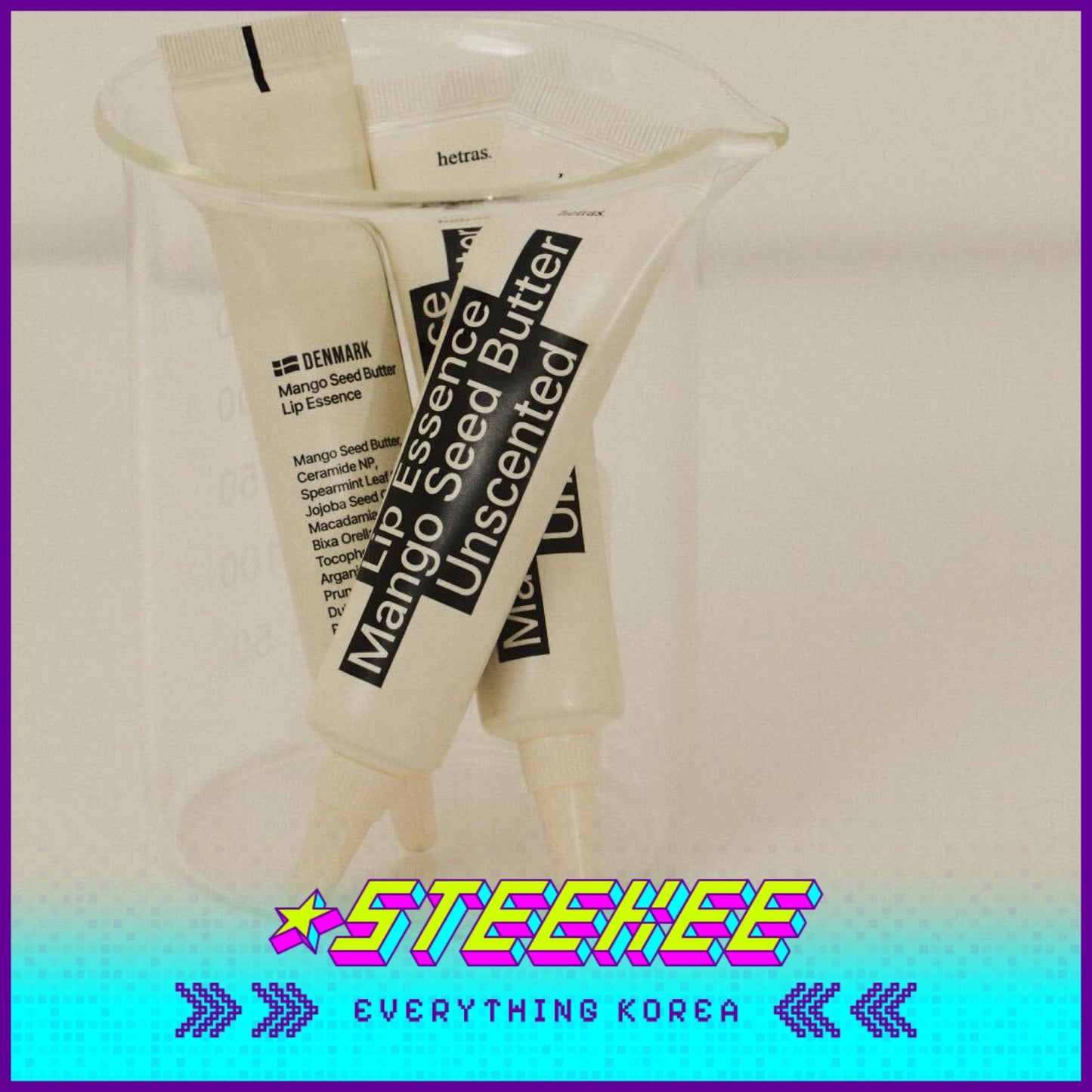 Hetras芒果籽油润唇精华润唇膏13g两支装闪奇韩国2464