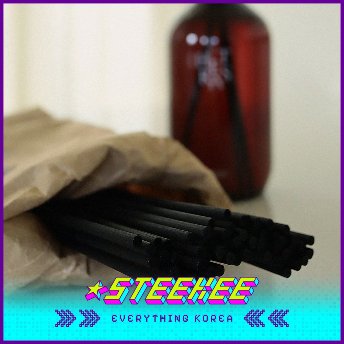 Hetras优质加长香薰扩香棒60支装闪奇韩国2462