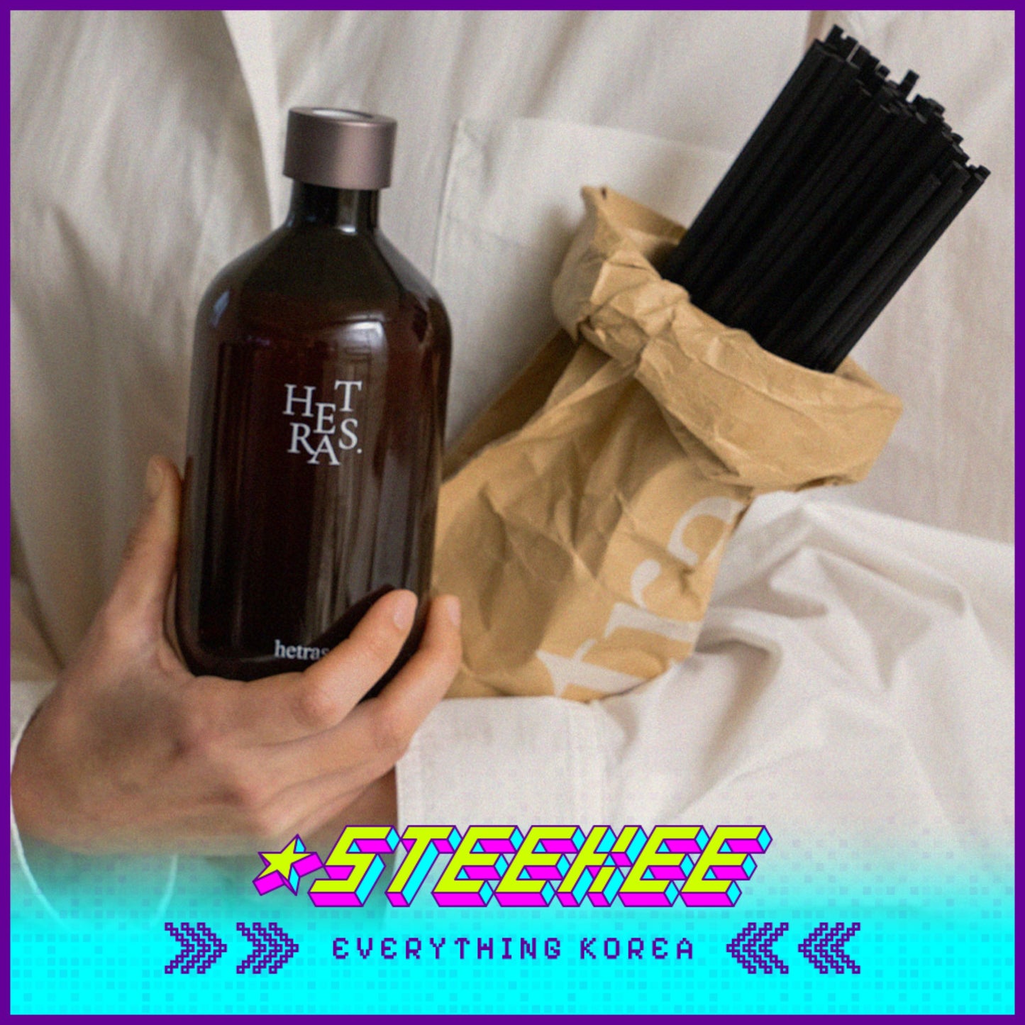 Hetras优质加长香薰扩香棒60支装闪奇韩国2462