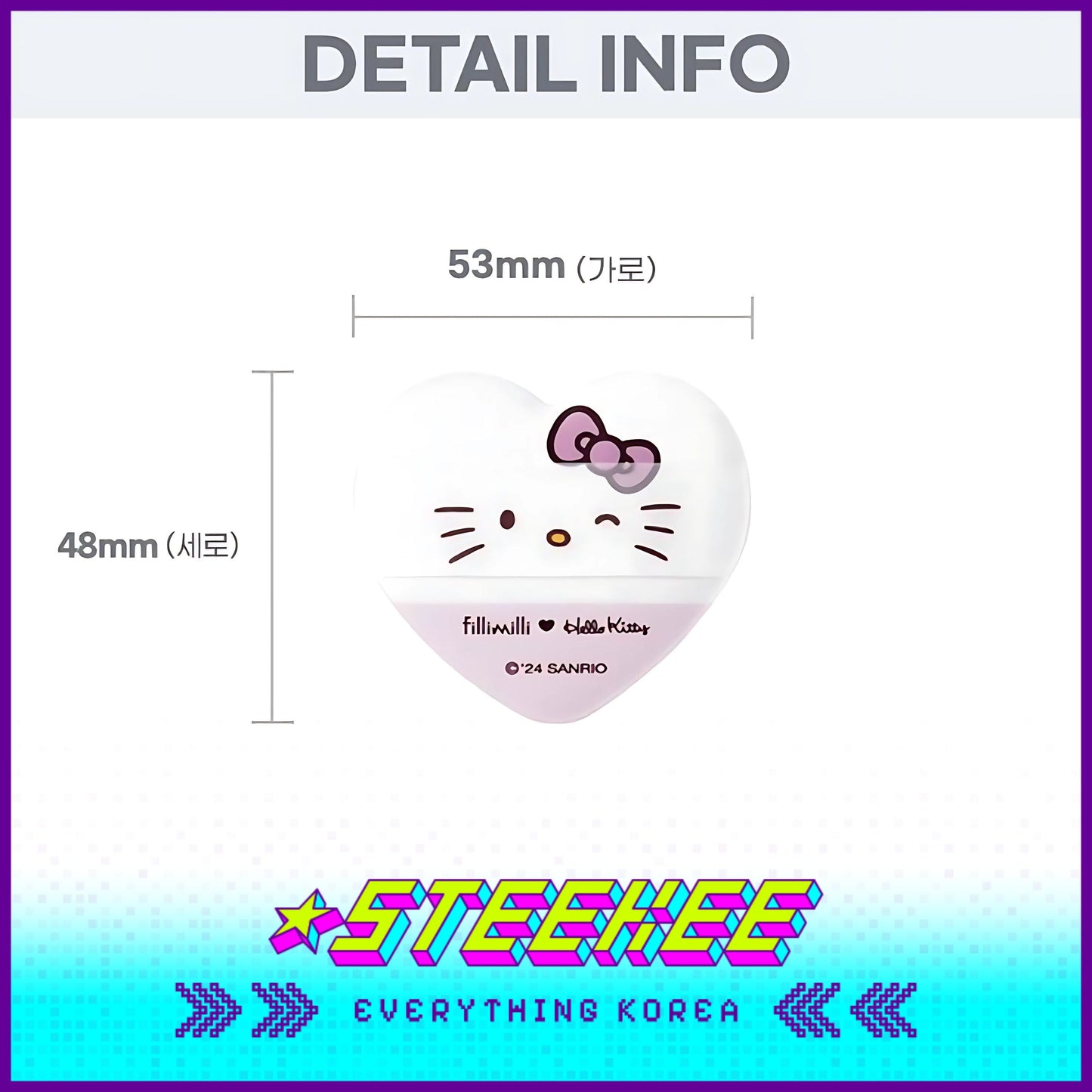 Hello Kitty X Fillimilli Heart Cushion Puff Set of 5 by Steekee Korea 2421